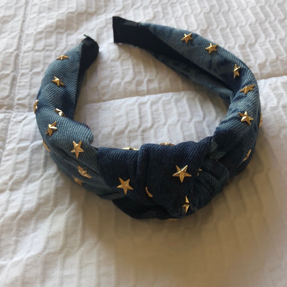 MOVING SALE NEW: DENIM STAR HEADBAND